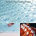 Yimobra Shower Mat Bathtub Mat Non Slip 40 x 16, Bath Mat for Tub Floor with Big Suction Cups and Drain Holes, Machine Washable Shower Mats for Inside Shower, Phthalate Latex Free, Clear Blue
