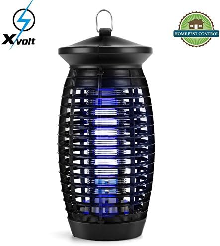 Bug Zapper,Electric Fly Trap Indoor Mosquito Zapper,500sq.ft.Coverage Fly Zapper Mosquito Trap Insect Killer with 120V UV Light Bulb,for Home Kitchen Office,Restaurant(Black)