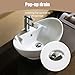 Mecor 23'' x 15'' Oval Egg Shape Bathroom Vessel Sink Vanity Basin with Pop-up Drain, Porcelain White