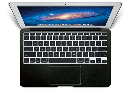 2-pack BingoBuy Customized Free Cut Palm Rest Palmrest vinyl sticker w/ Touchpad Trackpad sticker for 11.6" Apple Macbook Air Model: A1370 or A1465 (Matte Black)
