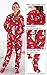 PajamaGram Women's Hoodie-Footie Winter Whimsy Fleece Onesie Pajamas