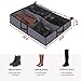 homyfort Under the Bed Shoe Organizer Fits 12 Pairs and 4 Pairs Boots,Sturdy & Breathable Materials,Underbed Storage Solution for Kids Men & Women Shoes,Great Space Saver for Your Closet Set of 2
