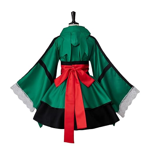 VintageCos Anime Hero Kimono Dress Outfit Midoriya Izuku Costume Katsuki  Cosplay Froppy Costume for Women