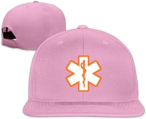Matthew Schrock Ems Star Of Life Unisex Hat Men Womens Punk Rock Snapback Hat Adjustable Hip Hop Hats Flat Baseball Cap Pink