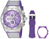 Technomarine Men's 'Cruise' Quartz Stainless Steel and Canvas Casual Watch, Color Two Tone (Model: TM-115340)