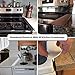 Linda’s Essentials Silicone Stove Gap Covers (2 Pack), Heat Resistant Oven Gap Filler Seals Spaces Between Stovetop and Counter, Easy to Clean Stove Side Guard (21 Inches, White)