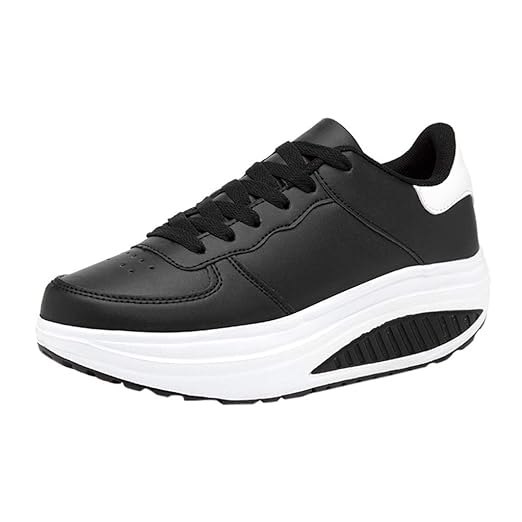 LILIHOT Damen Laufschuhe atmungsaktiv leichte Sportschuhe atmungsaktiv Fitness Freizeitschuhe Spitze Laufschuhe Damen dicken 
