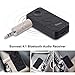 Sunnest Wireless Bluetooth 4.1 Audio Music Receiver Adapter with 3.5 mm Stereo Output and Hands Free Call for Most Smartphones, Tablets, Audio Player, Car or Home Audio Music Streaming Sound System.