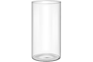 Glass Flower Vase Glass Cylinders Florals Container Delicate Decorative for and Home Decors