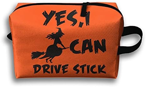 Storage Bag Travel Pouch Witch I Can Drive A Stick Purse Organizer Power Bank Data Wire Cosmetic Stationery Holder