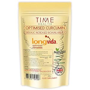 New: Longvida Optimised Curcumin Extract from Turmeric – 120 Capsules – Clinically Proven – 285XAUC Increased Bioavailability – Vegan – Pullulan (120 Capsule Pouch)