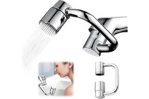 1440° Rotatable Faucet Aerator Extension, 2025 New 2 Modes Universal Sink Faucet for Splash Reduction, 1080° Rotating Multifu