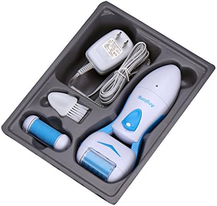 Electric Callus Remover &amp; Rechargeable Pedicure Tools,Professional Spa Electronic Micro Pedi Feet Care, Easily Removes Hard Skin for Foot Smooth, 2 Rollers(Bule)