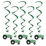 Beistle 57555 5-Pack Tractor Whirls, 3-Feet 4-Inch