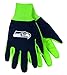 NFL Football Multi Color Team Logo Sport Gloves - Pick Team (Seattle Seahawks)