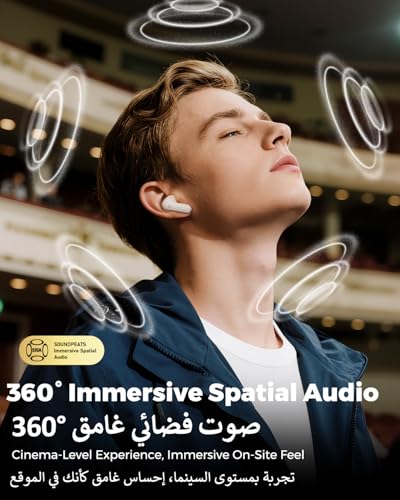 SoundPEATS Q3 Pro Bluetooth Earphones with 38dB ANC, 13mm Drivers with Powerful Bass Wireless Earbuds, BT 6.0 Earbuds Noise Cancellation, 42H, 4 Mics AI ENC Call, IP55, Fast Charge, App Customize EQ