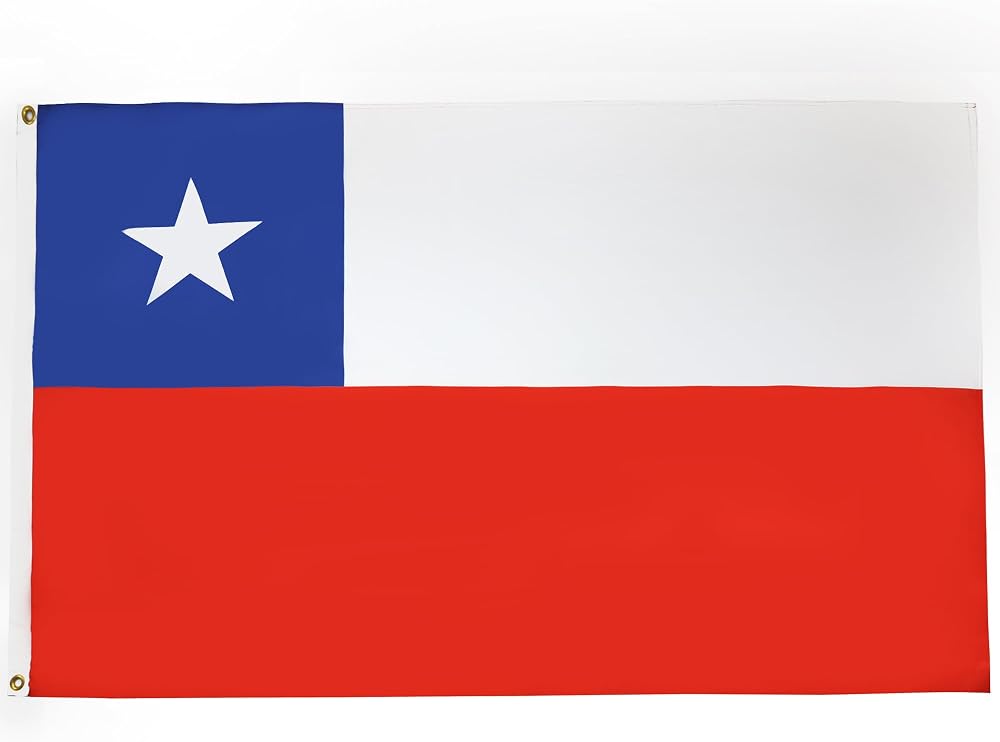 AZ FLAG Chile Flag 2x3 ft 100D Polyester with 2 Brass Grommets