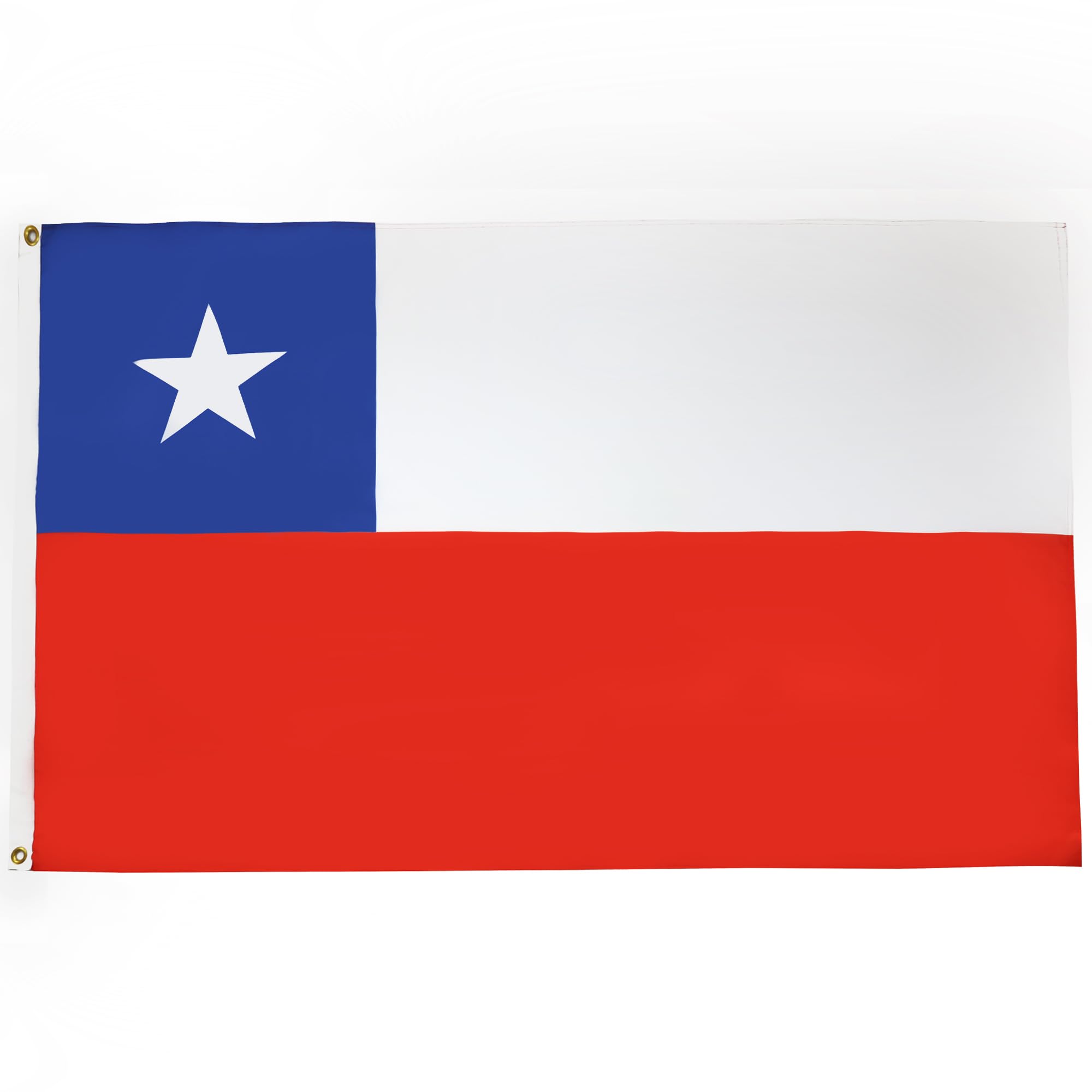 AZ FLAG - Chile Large Flag - 4x6 Ft - Light Polyester Chilean Big Banner with Two Brass Eyelets - Fade Resistant - Vivid Colors - 4' x 6' Feet - 180x120 Cm