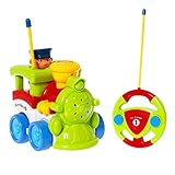 Babrit Cartoon Cars RC Train Action Figure Car Radio Control Cars Electric Trains Toy for Toddlers and Babies