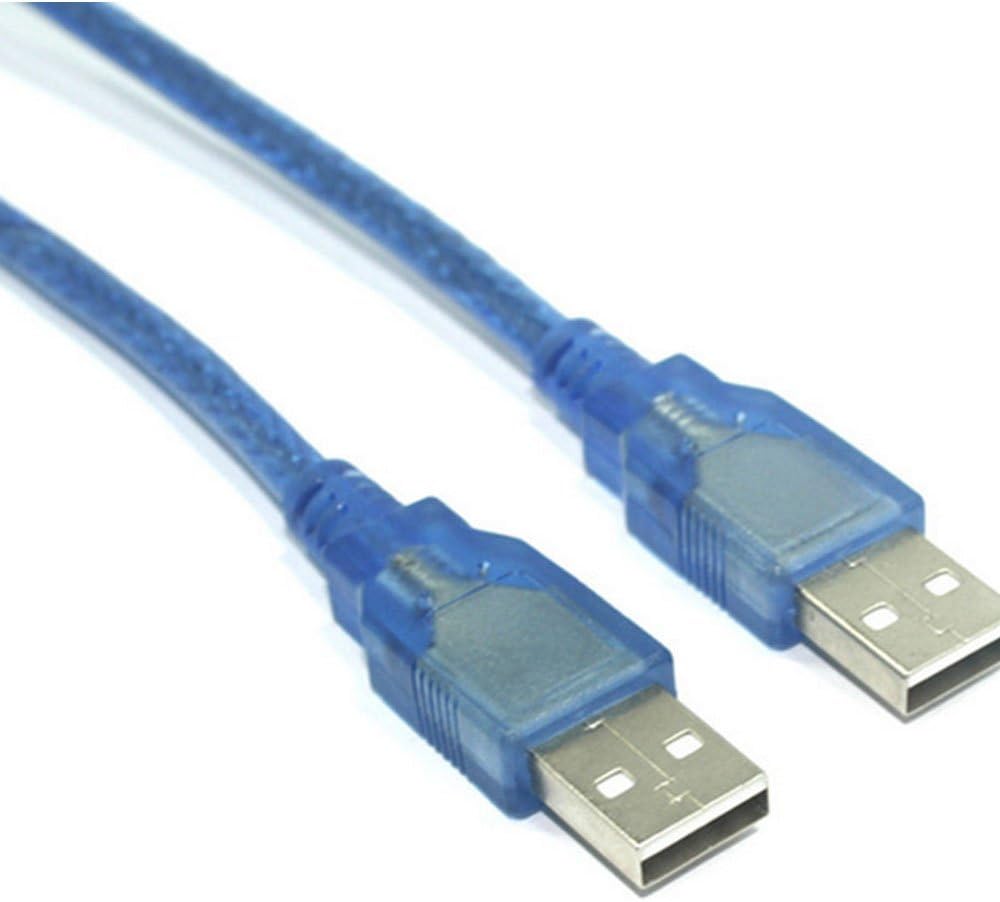 USB 2.0 A Male to A Male Cable Cord - 3M, Blue, 10 feet