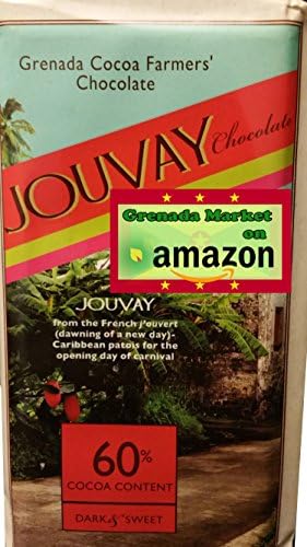 "Jouvay" 60% Chocolate, Dark &amp; Sweet - Grenada Cocoa Farmers (3.5oz)