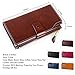 S-ZONE Women RFID Blocking Genuine Leather Clutch Wallet Purse Card Holder Organizer
