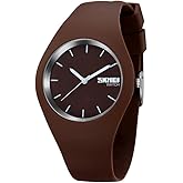 Gosasa Casual Simple Style Silicone Strap Women Men Sports Watches 30M Waterproof