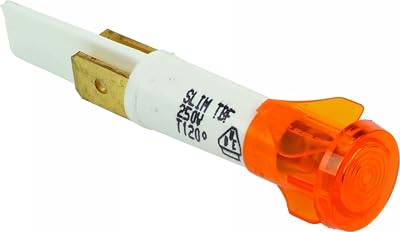 Lincat NE42 Neon Indicator Round Amber Light Lamp Part