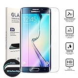 Galaxy S6 Edge Screen Protector,Samsung Galaxy S6 Edge Screen Protector Tempered Glass, Carryberry [3D Full Curved Edge] Screen Protector for Samsung Galaxy S6 Edge [Edge to Edge], [1-PACK]