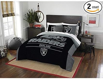Oakland Raiders 7 Piece Full Size Bedding Set Full Bedding Sets Full Comforter Sets Nfl Dallas Cowboys