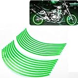 Yonger Reflective Wheel Rim Stripe Decal Sticker Tape for Motorcycle Wheels 17