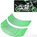 Yonger Reflective Wheel Rim Stripe Decal Sticker Tape for Motorcycle Wheels 17