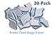 STK 20 Pack Extra Thick Power Clean Magic Eraser - Eraser Sponge for All Surfaces - Kitchen-Bathroom-Furniture-Leather-Car-Steel - Just Add Water to Erase All Dirt - Melamine - Universal Cleaner