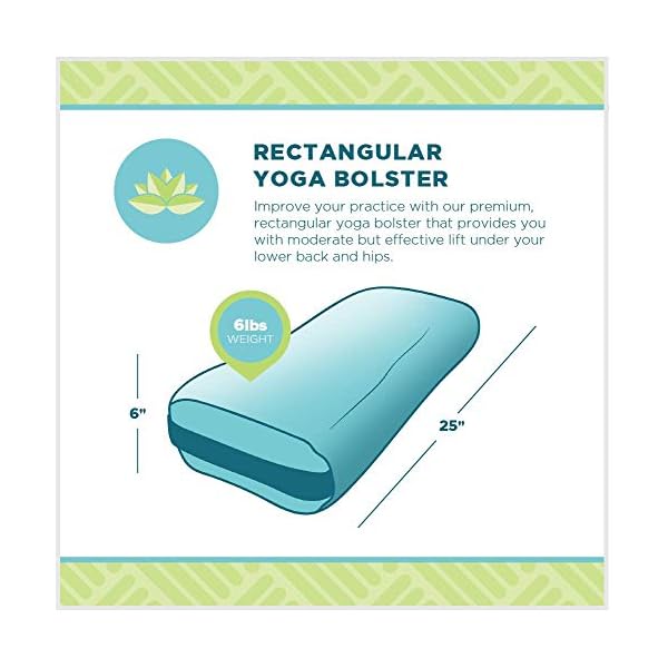 Bean Products Yoga Bolster Made in The USA with Eco Friendly