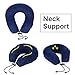 BIGThumb Travel Pillow Breathable Super Soft 100% Pure Memory Foam Plush Velour Airplane Pillow,Neck Pillow for Daily Use