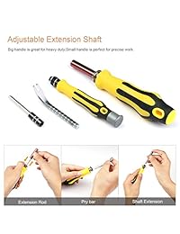VOXON Juego de destornilladores, Kit de herramientas de reparación de precisión, 70 en 1 con 65 puntas magnéticas, Kit de destornillador profesional para iPhone 8, 8 Plus iPad smartphone consola de juegos tableta PC, etc.