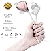 Bluetooth Headphones, Wireless Sports Running Headphones Lightweight Stereo Noise Cancelling Sweatproof w/Mic Earbuds Cordless Earphones in Ear Headsets for Gym Workout Compatible with iPhone (Pink)