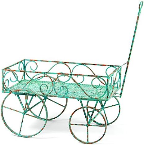 Deer Park IronworksTC103-BLU Garden Wagon, Large, Light Blue
