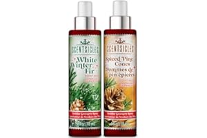 Scentsicles Scent Mister White Winter Fir and Spiced Pine Cones - 2 Pack of Spray Bottles (4 Oz Each)