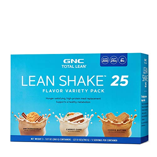 GNC Total Lean Lean Shake 25 Flavor Variety Pack Protein Powder