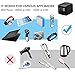Travel Adapter, HAOZI Universal Travel Adapter - 3 USB + 1 Type C in One Travel Charger with UK/US/AUS/EU Plugs and Socket, International Power Adapter Wall Charger (Black)