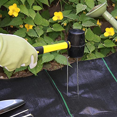 MTB 200 Pack 10x1 inch 11GA(0.12inch) Sod Staples Garden Pins Netting Stakes Ground Spikes