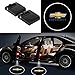 Bearfire 2 Pcs Wireless Car Door Led Welcome Laser Projector Logo Light Ghost Shadow Light Lamp Logos for chevrolet Accessories