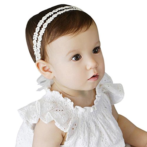 Baishitop 1PC Litter Flower Headbands, Lace Headband For Baby Girls