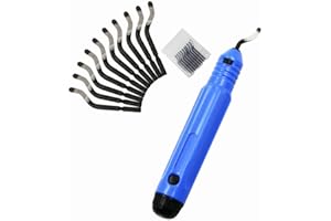 Jindizi Deburring Tool Kit Deburring Cutters Set, a Anti-Slip Handle and 11 pcs Deburring Blades for Wood, Metal, PVC, Alumin
