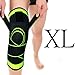 Knee Brace Support, Knee Compression Sleeves, Non-slip Adjustable Knee Protector with Pressure Strap for Joint Pain Relief, Injury Recovery, Sports, Running, Jogging, Biking, Basketball – Single (XL)
