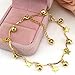 Doinshop Women's Foot Chain Jewelry Beach Barefoot Sandal Ankle Bracelet Gold (Bell Star)