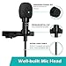 Lavalier Lapel Microphone Kit, UBeesize Professional Clip On Omnidirectional Condenser Lav Mic with 79 Inch Extension Cable for iPhone/Android/iPad/PC/GoPro/DSLR/Camcorder/Camera/Recorder