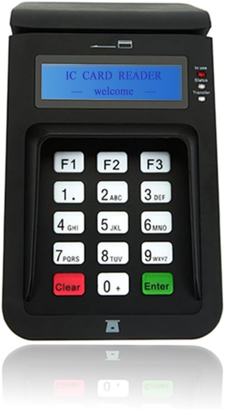 NFC RFID Smart Contact and Contactless IC Card Reader Writer Mifare Smart Card Reader With Keyboard plus 2pcs 4442 Cards plus 2pcs Ntag213 Labels plus Second Development SDK