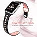 Valband Apple Watch Band 38mm 42mm, Soft Silicone Sport Band Strap Replacement iWatch Bands for Apple Watch Nike Series 3,Series 2,Series 1 (Black／Pink, 38mm)